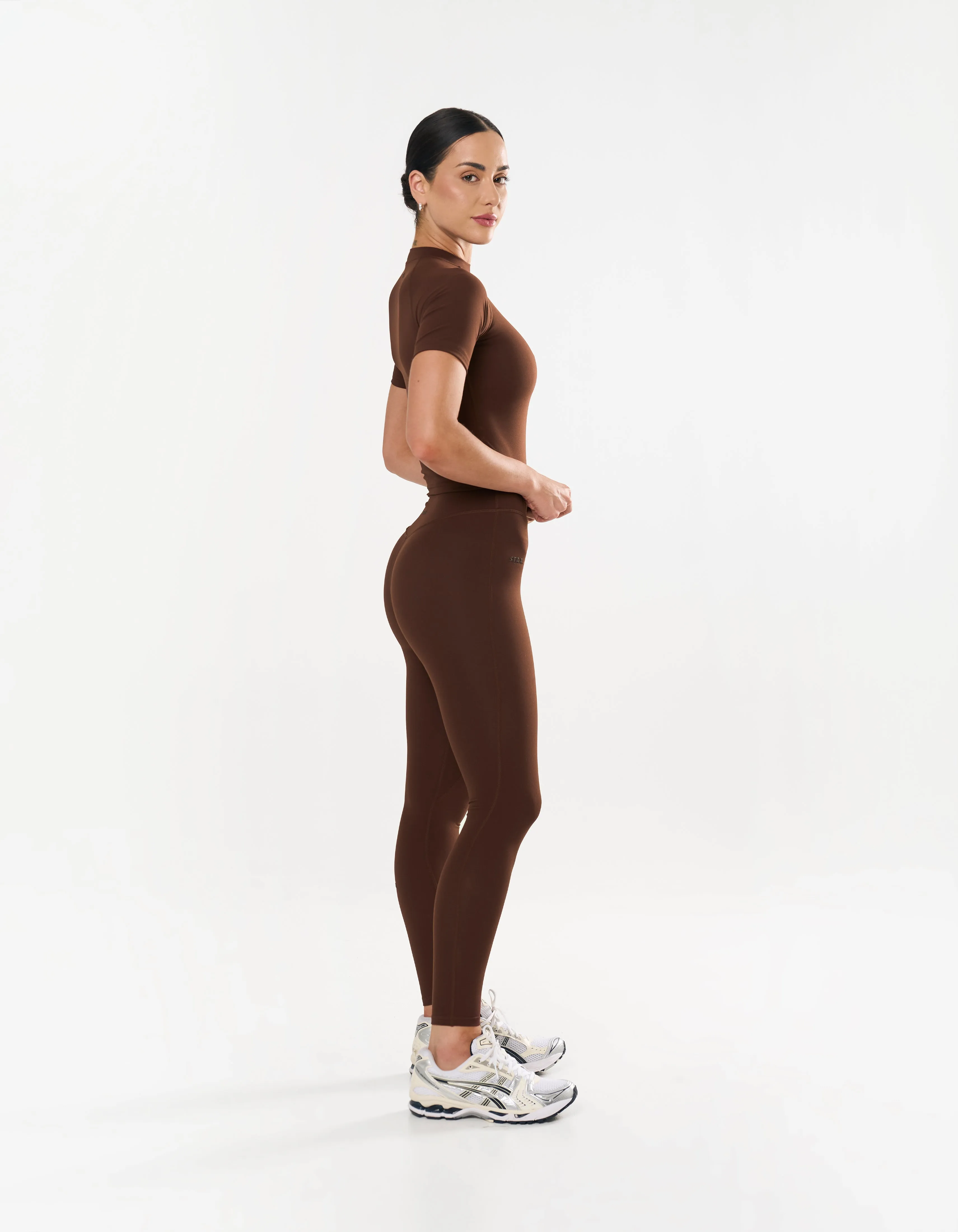 High Neck Tee NANDEX™ - Chocolate