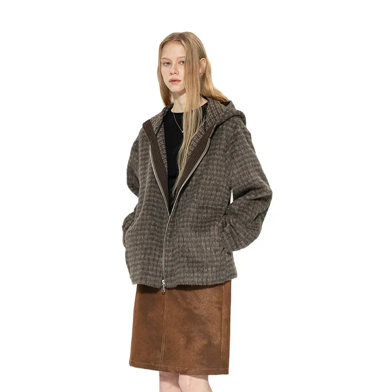 Hooded Woolen Coat