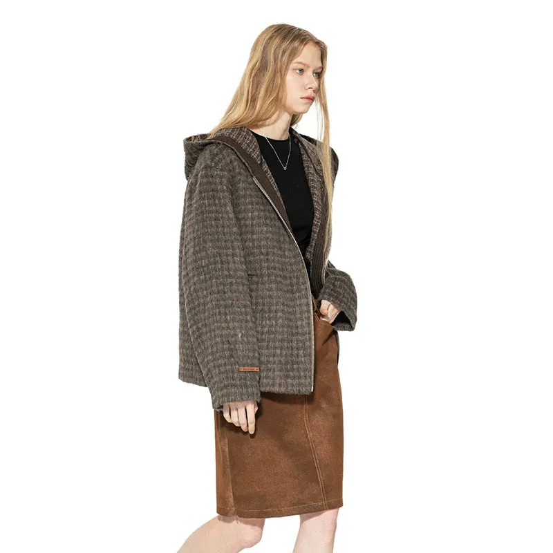 Hooded Woolen Coat