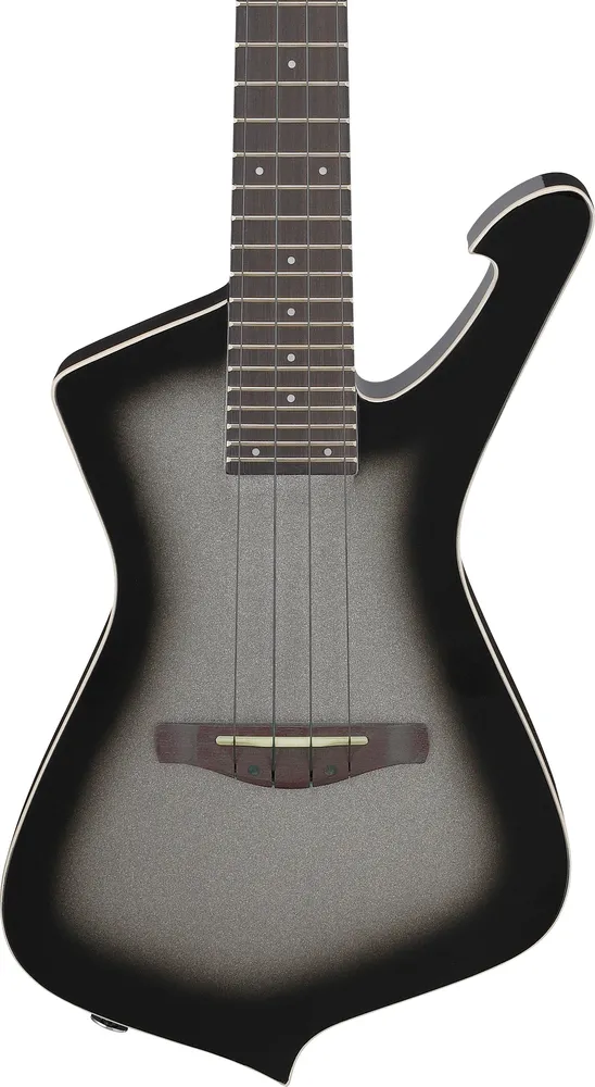 Ibanez  UICT100 A Iceman Style Ukulele Metalic Gray Sunburst