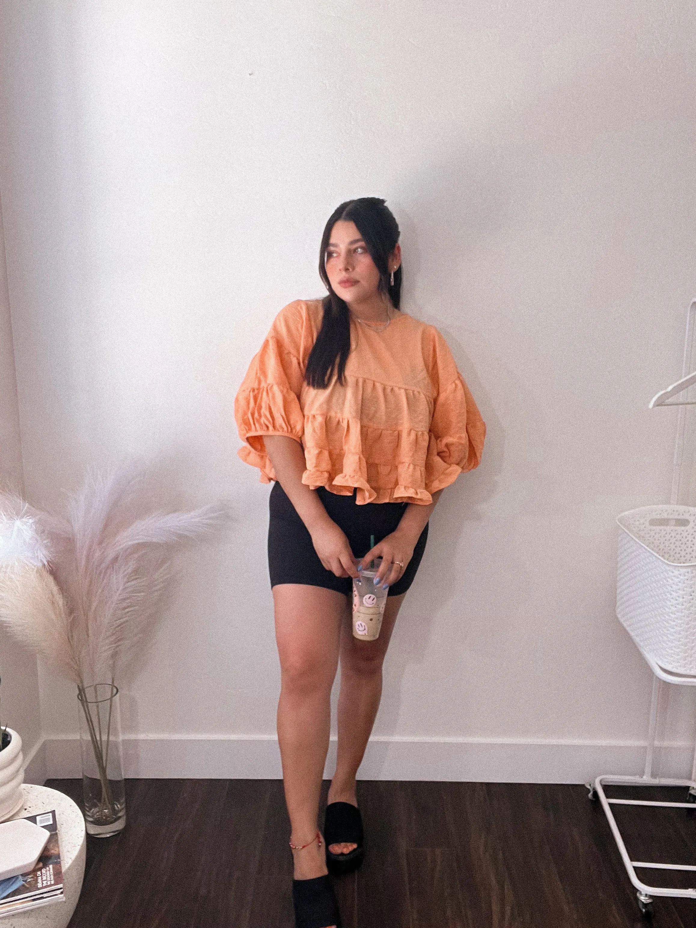 In full bloom ruffle top
