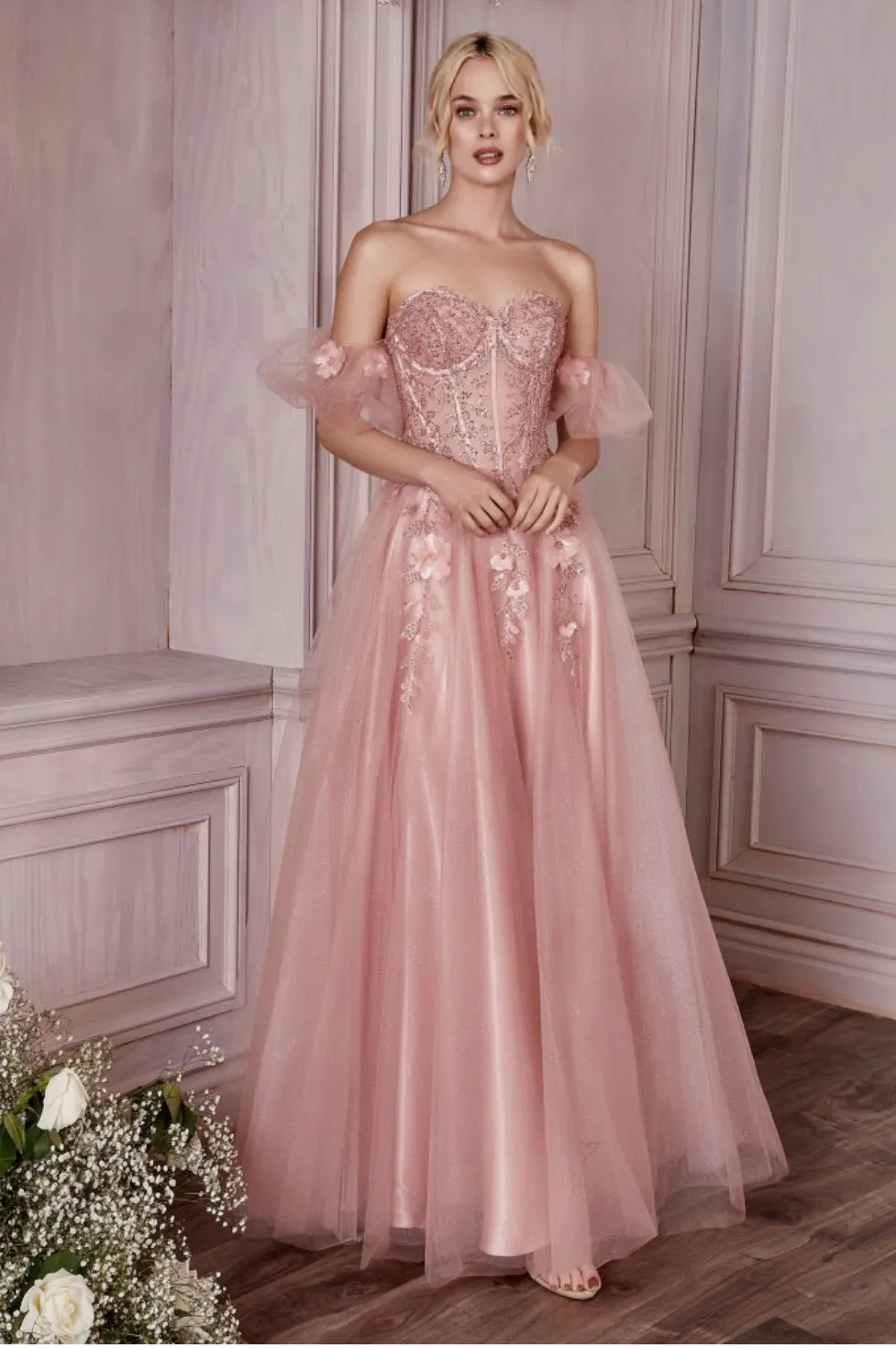 LaDivine by Cinderella Divine CD0191 Evening Gown