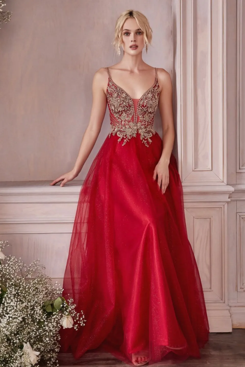 LaDivine by Cinderella Divine CD0195 Evening Gown