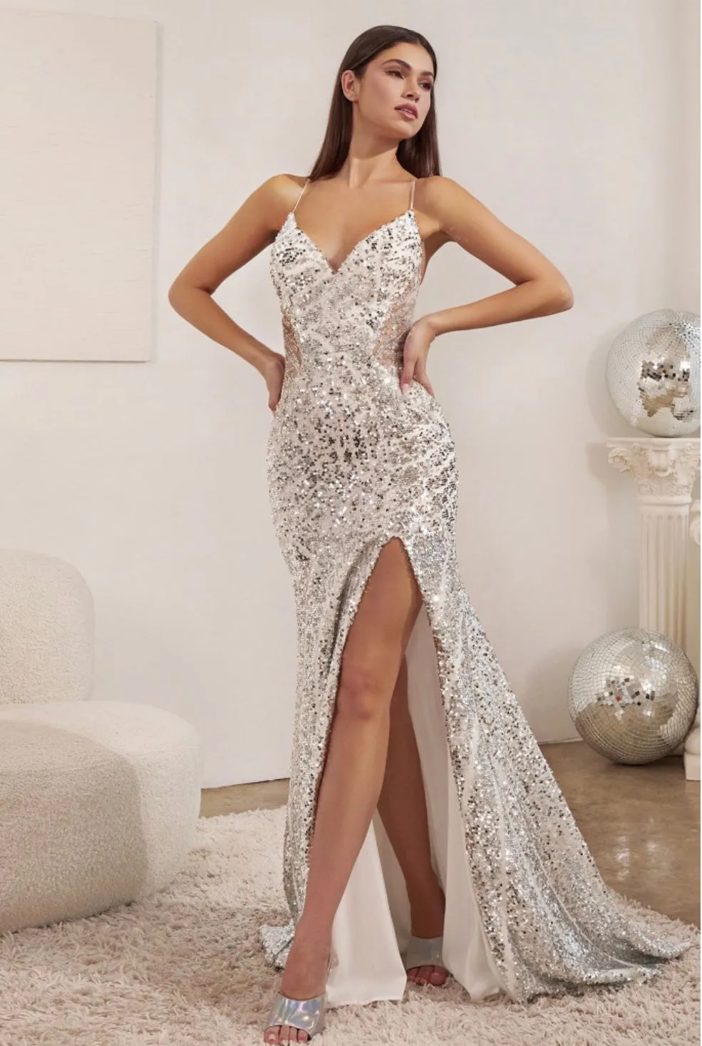 LaDivine by Cinderella Divine CDS421 Evening Gown