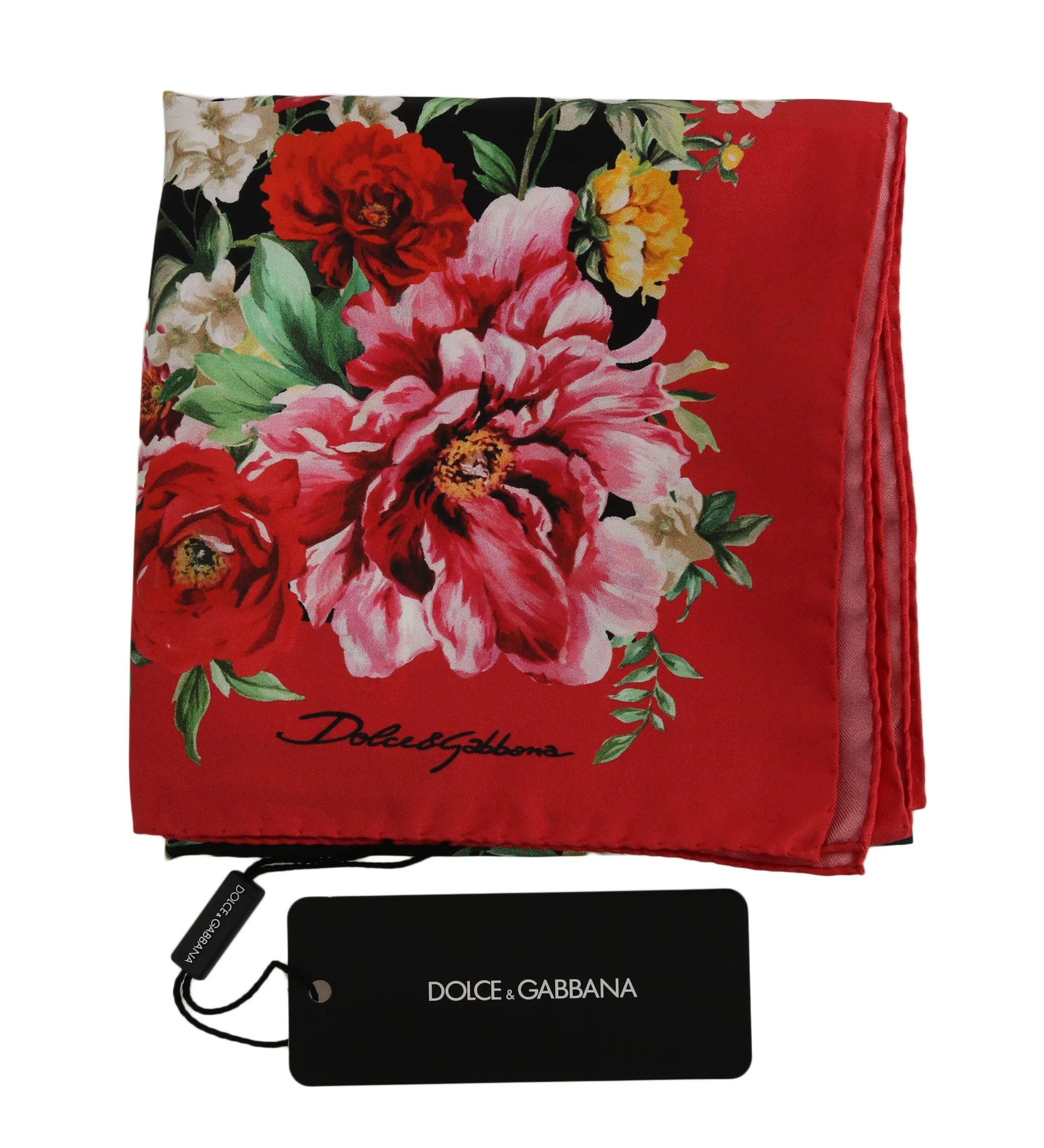Lion Multicolor Square Silk Wrap Floral Scarf