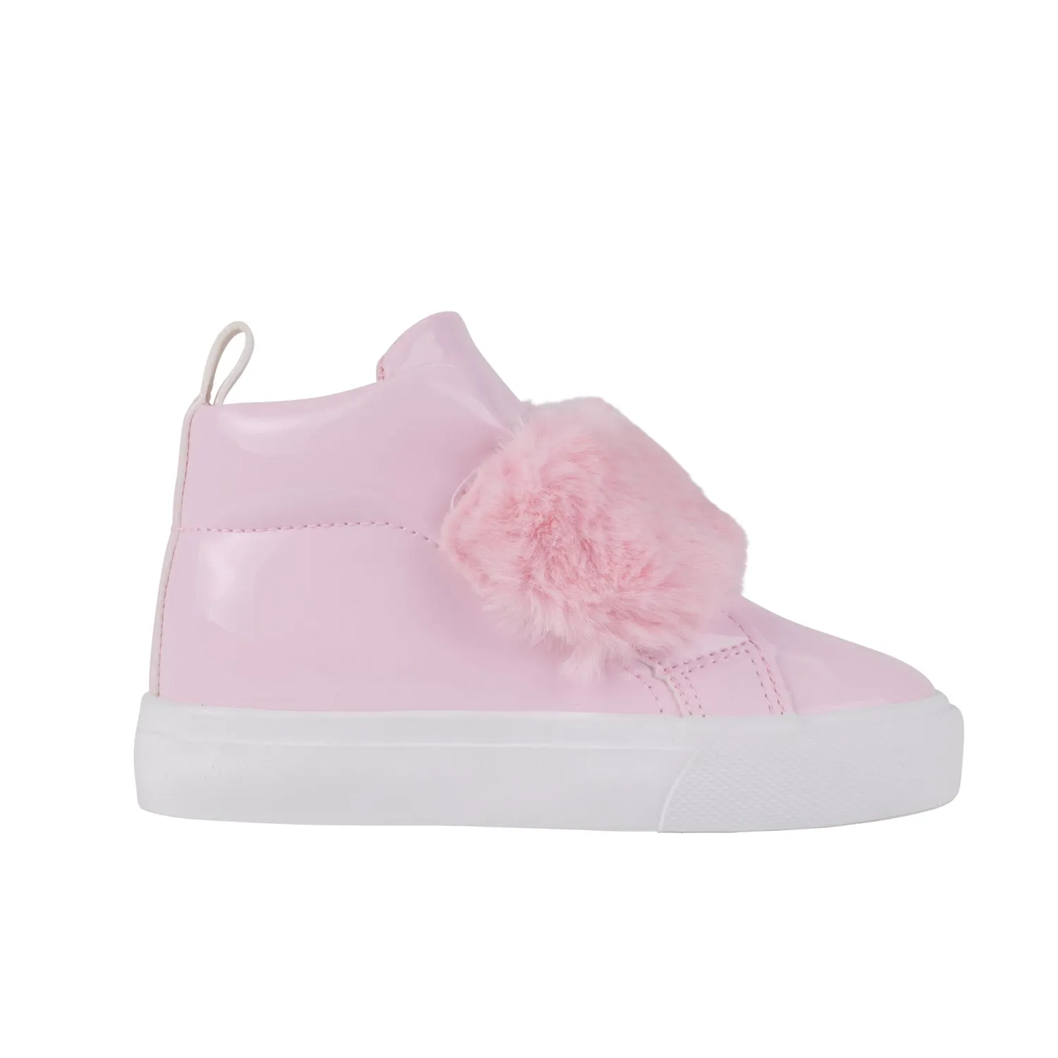 Little A Pink Fur High Tops