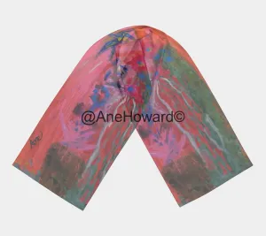 Long Silk Scarf Bird of Paradise