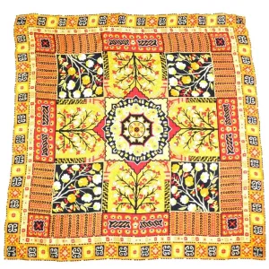 Loris Azzaro "Tree of Life" Silk Scarf