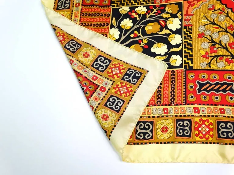 Loris Azzaro "Tree of Life" Silk Scarf