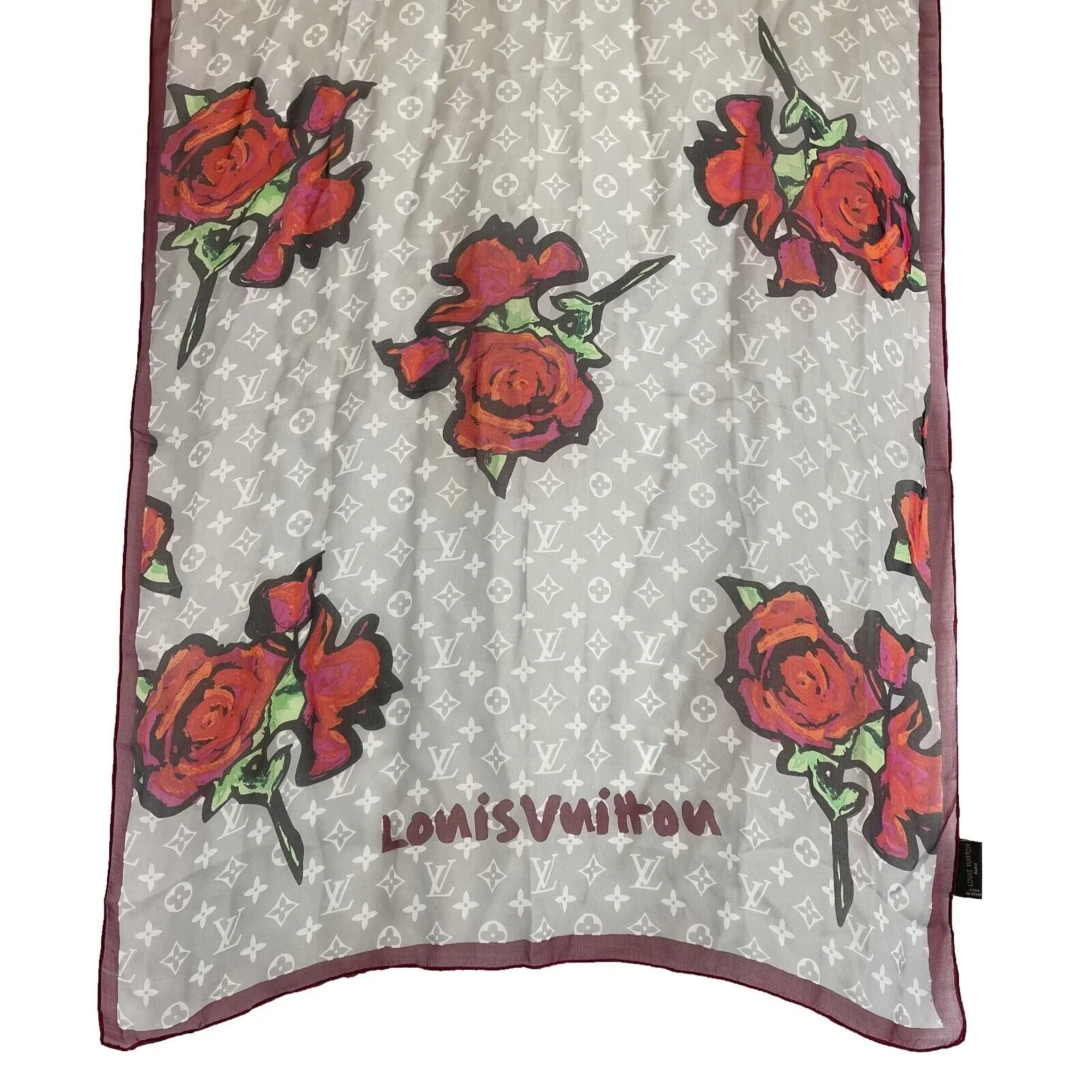 Louis Vuitton - Silk Rose Shall - Multicolor XL Scarf