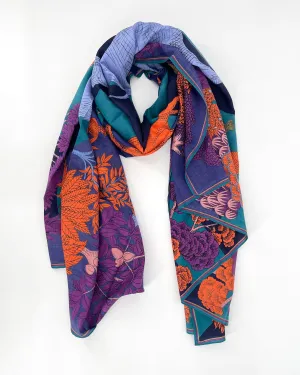 Magnus Chess Board Cotton and Silk Scarf