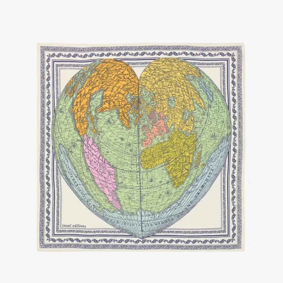 MAPPEMONDE -BLANC