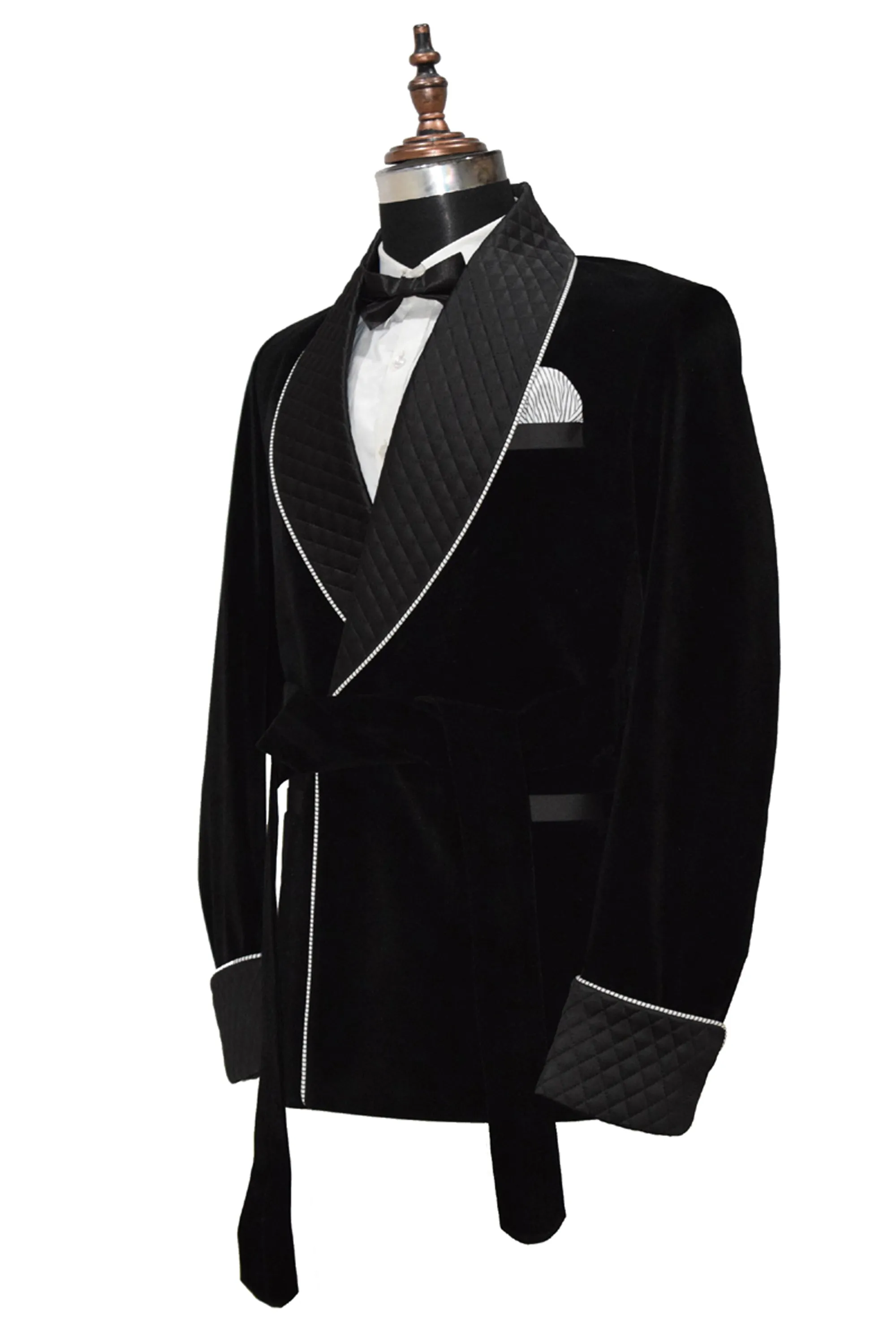 Men Black Smoking Jackets Dinner Party Wear Coat