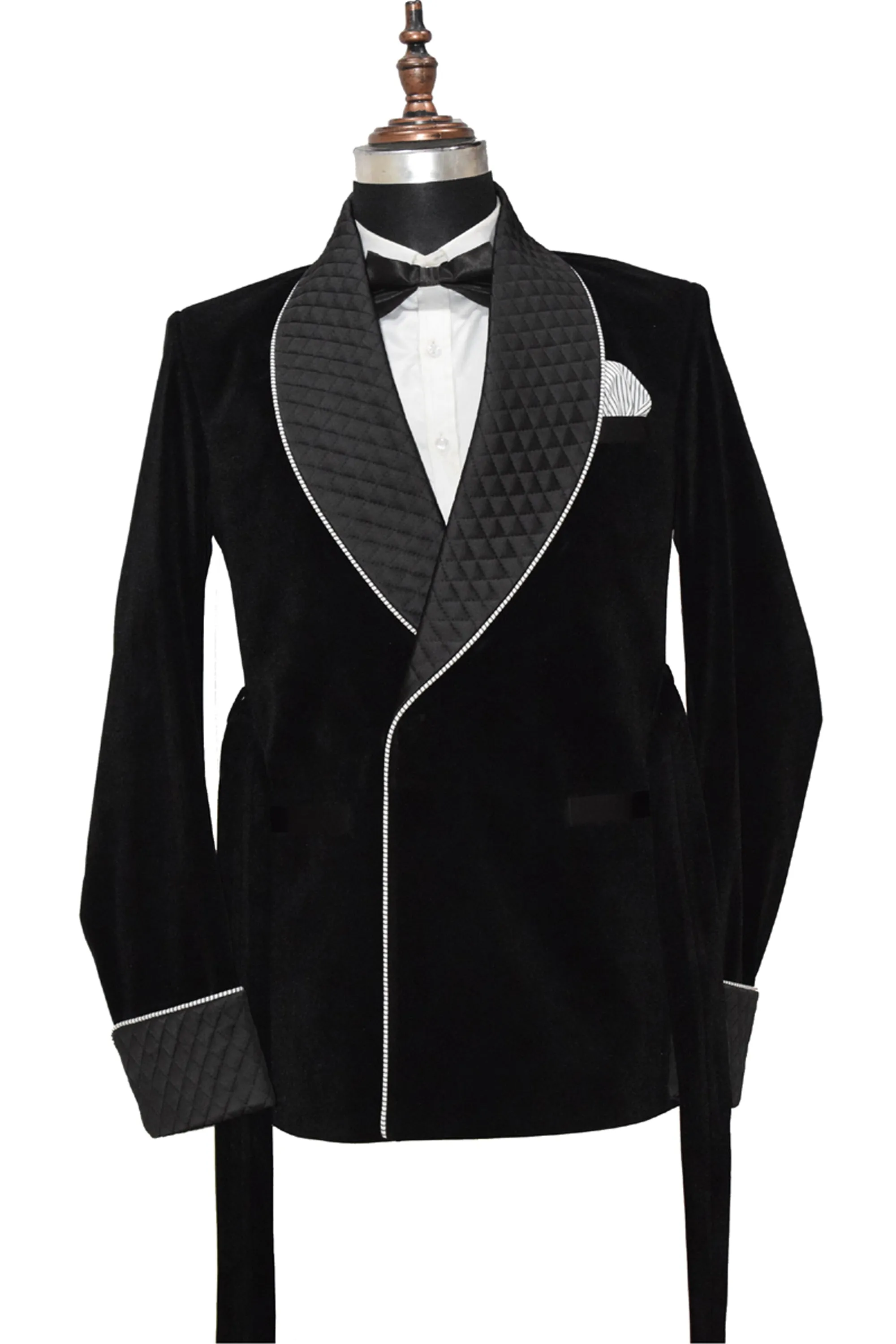 Men Black Smoking Jackets Dinner Party Wear Coat