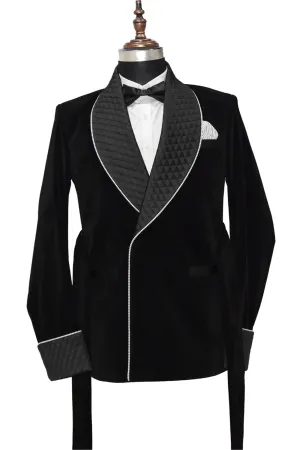Men Black Smoking Jackets Dinner Party Wear Coat