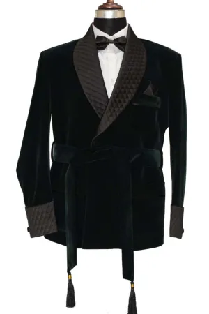 Men Green Smoking Jackets Dinner Party Wear Coats