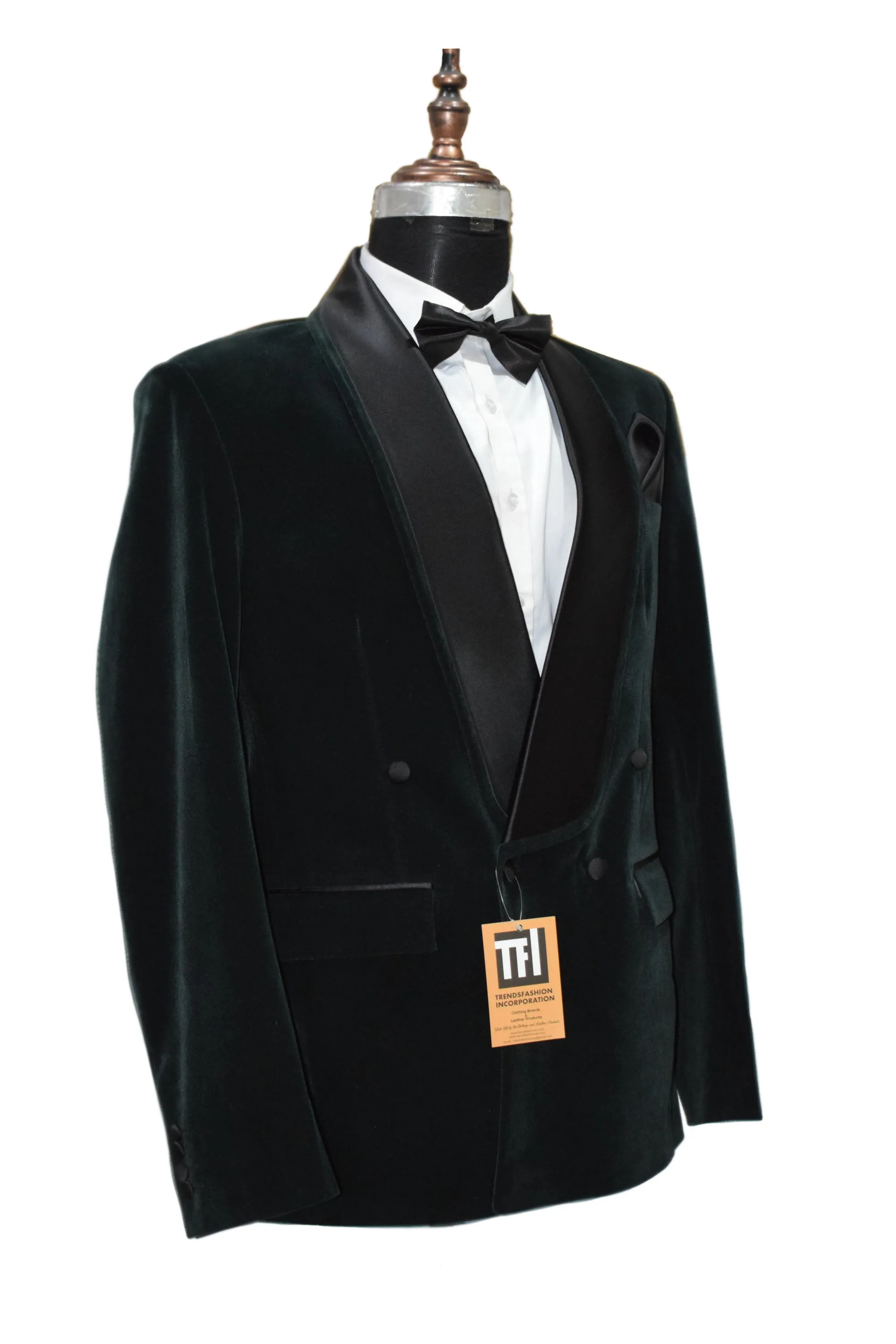 Men Green Smoking Jackets Dinner Party Wear Coats