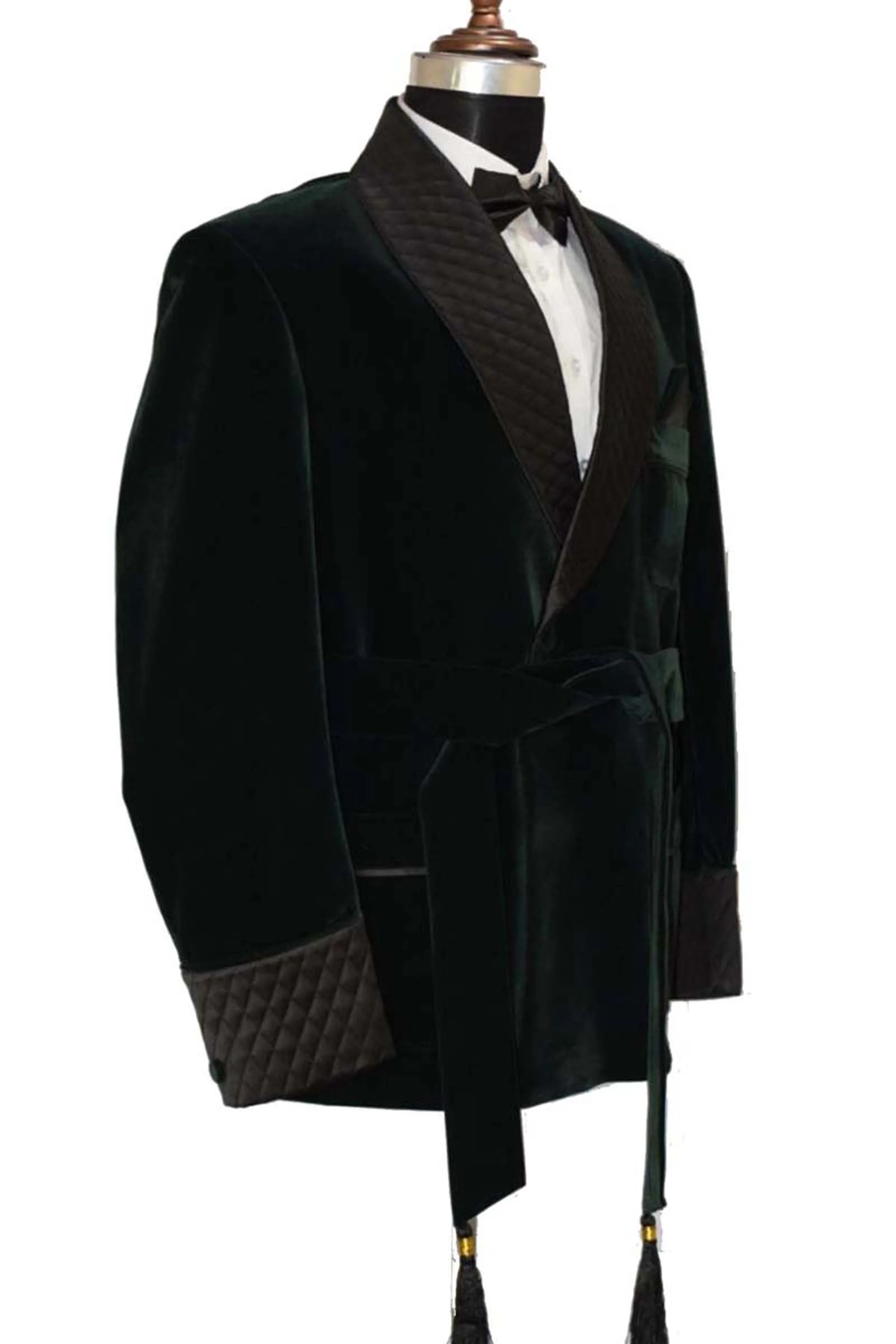 Men Green Smoking Jackets Dinner Party Wear Coats