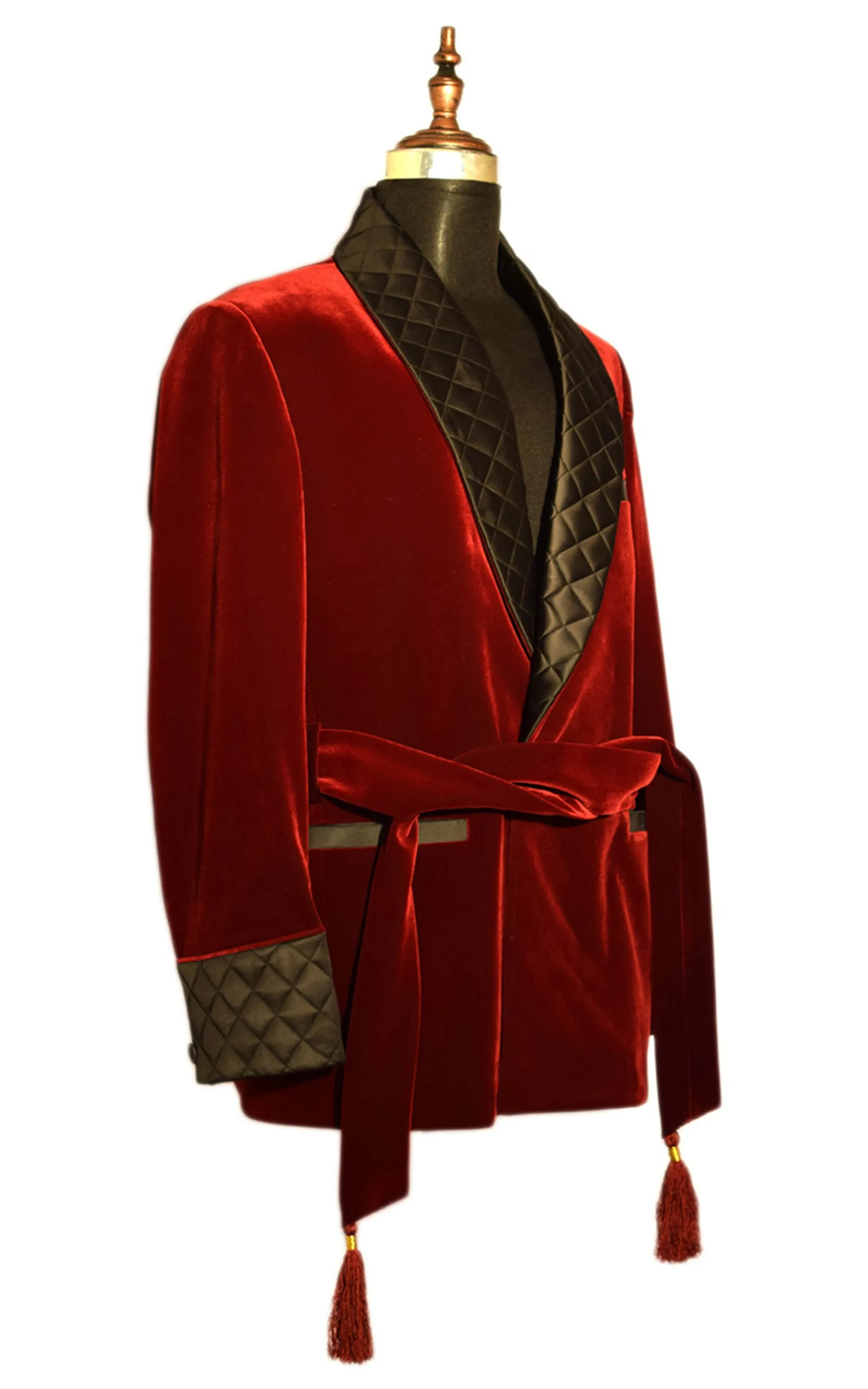 Men Maroon Smoking Jackets Dinner Party Wear Coats