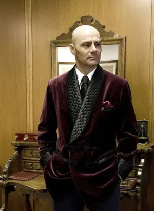 Men's Velvet Blazer Quilted Smoking Jacket - Luxurious Formal Wear