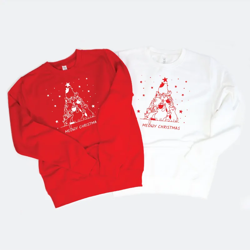 Meowy Christmas - Merry Catmas Stars Sweater