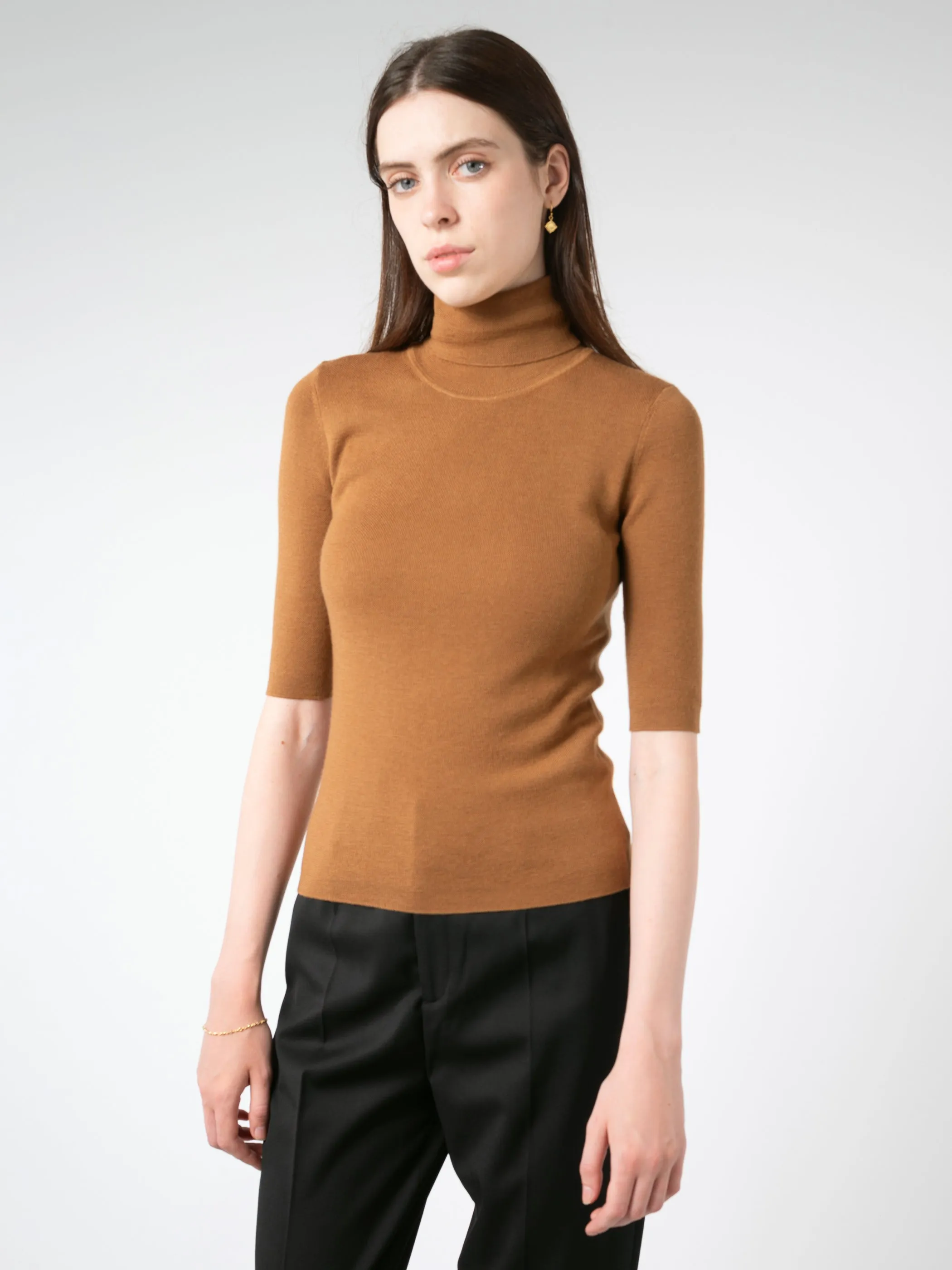 Merino Elbow Sleeve Top