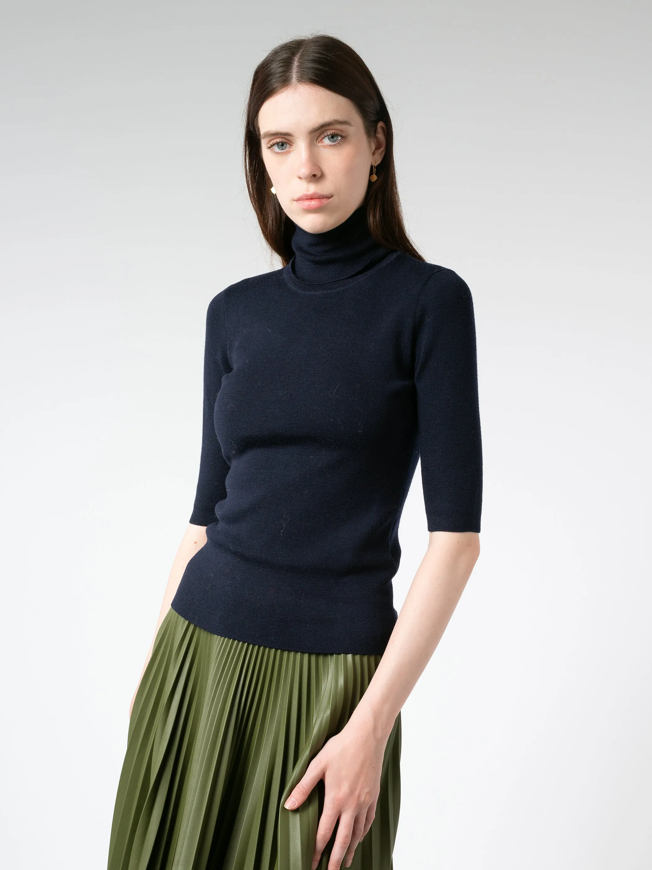 Merino Elbow Sleeve Top