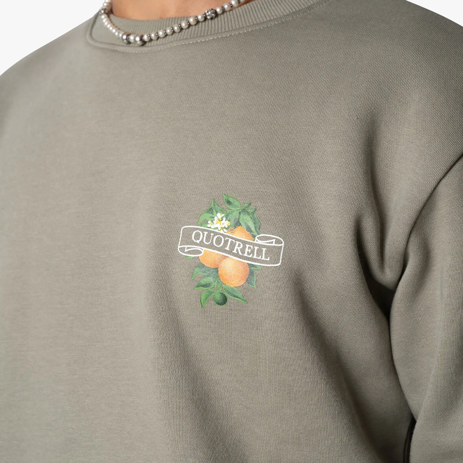 MINEOLA CREWNECK | FADED OLIVE/WHITE