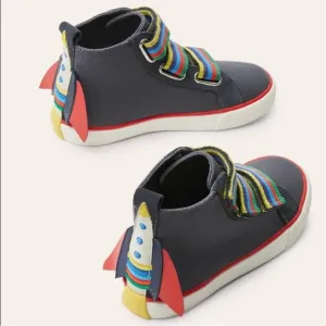 Mini Boden Space rocket high tops size 3 kids aka 32 European