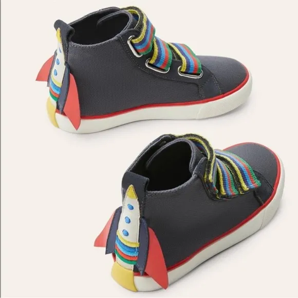 Mini Boden Space rocket high tops size 3 kids aka 32 European