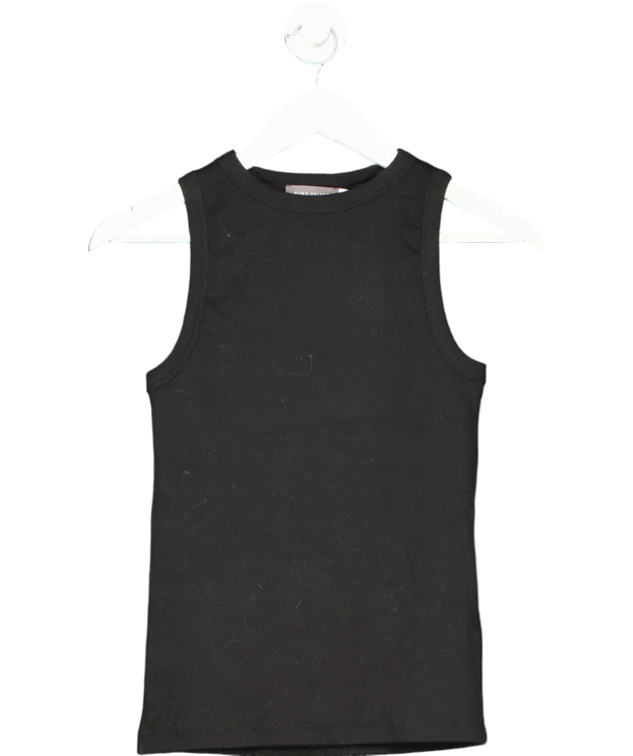 Mint Velvet Black High Neck Vest Top UK S
