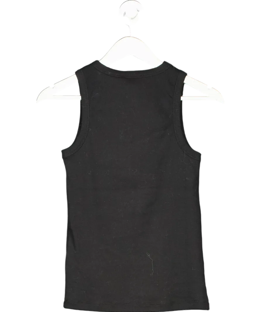 Mint Velvet Black High Neck Vest Top UK S