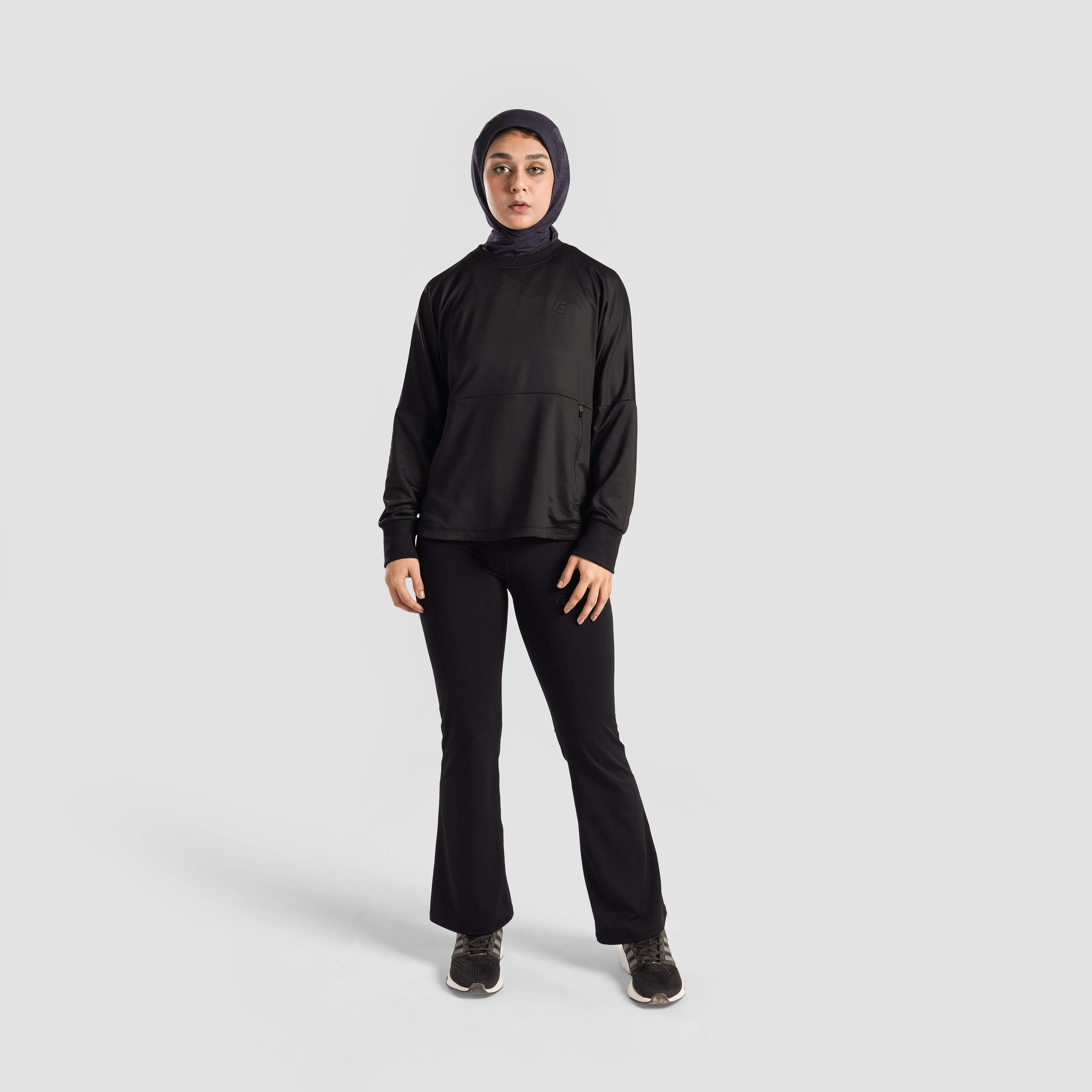 Motion Flow Long Top (Black)