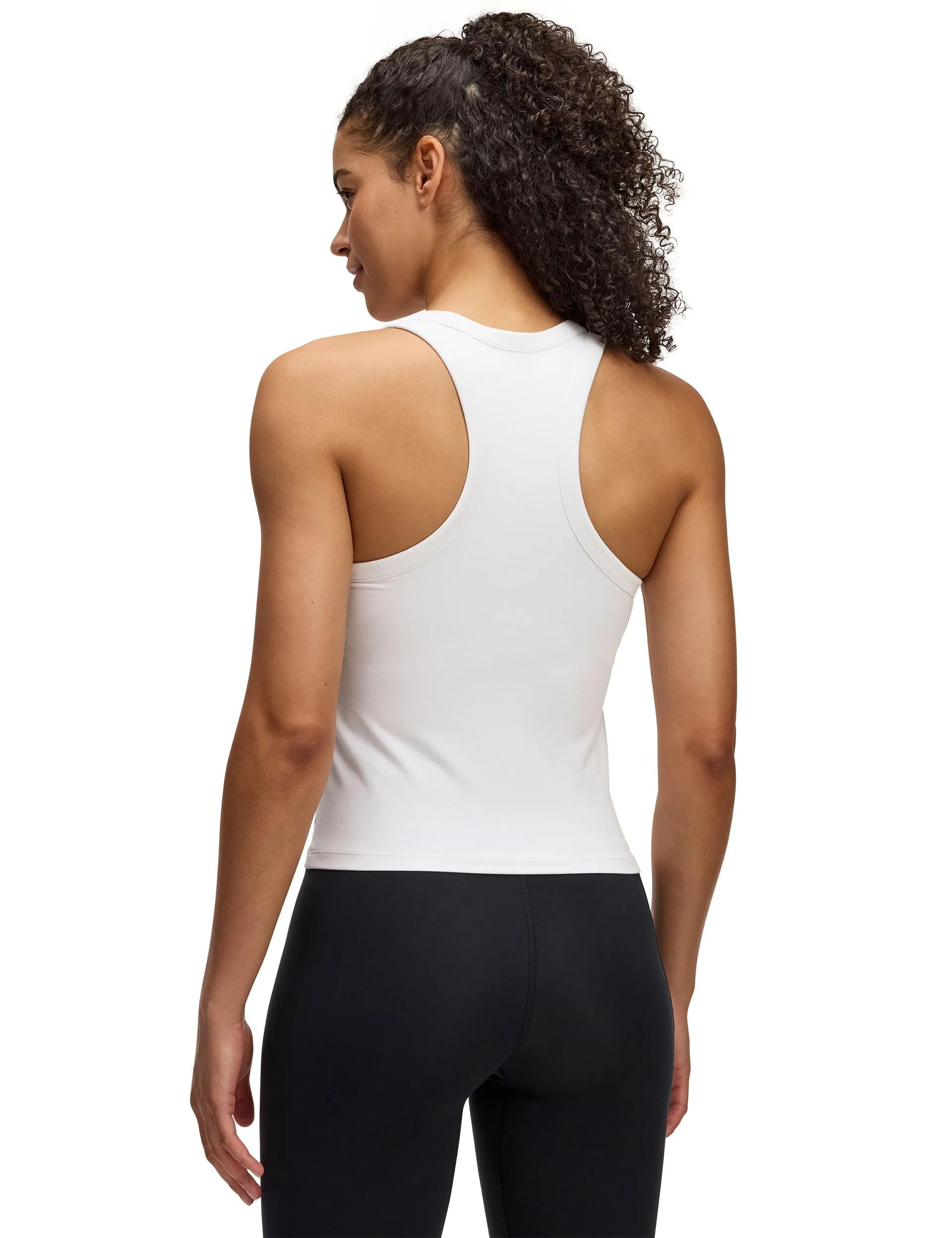 Motion High Neck Tank - White/Black