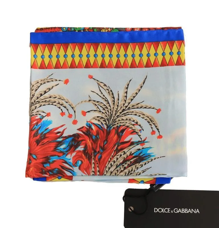 Multicolor Carretto Silk Scarf