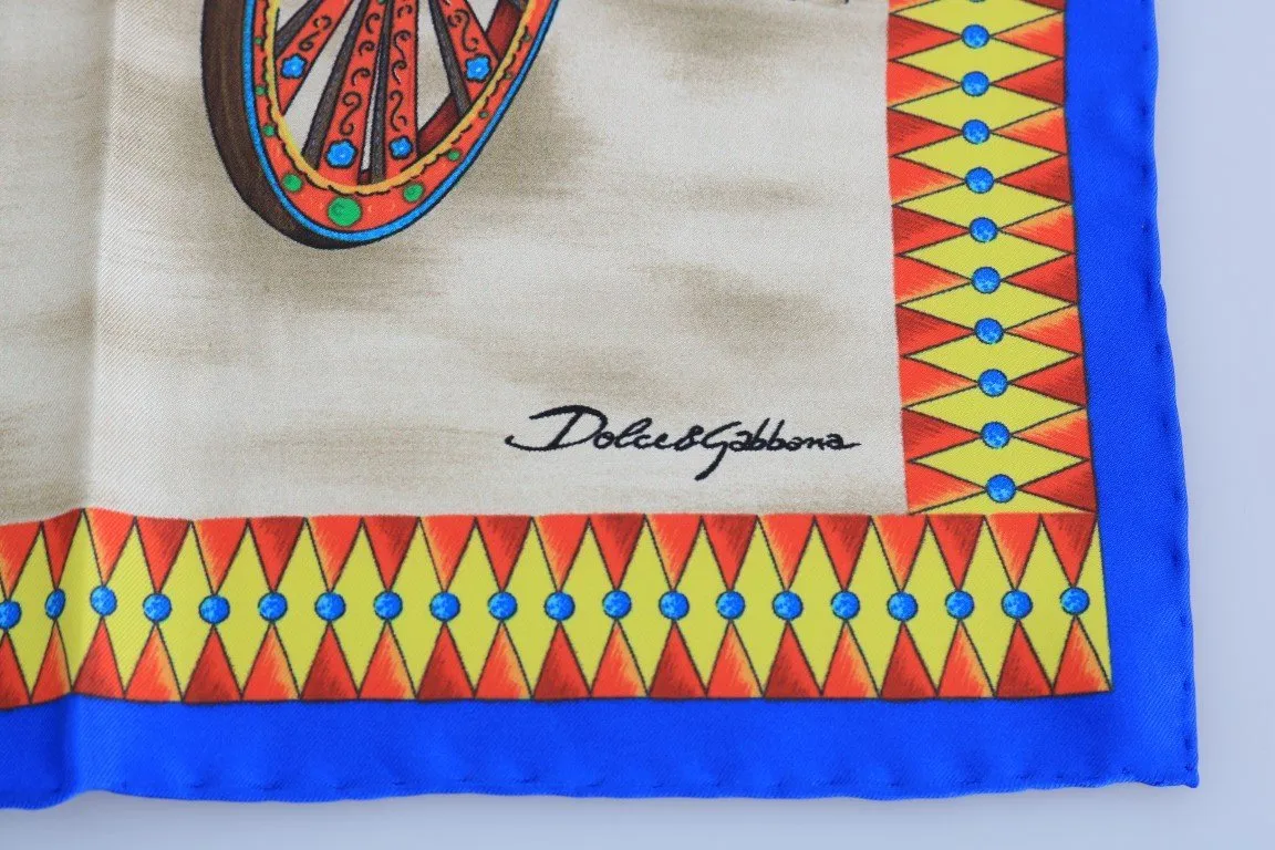 Multicolor Carretto Silk Scarf