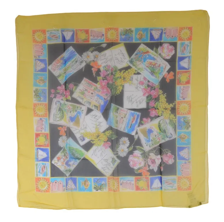 Multicolor Silk Italian Riviera Scarf