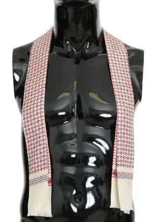 Multicolored Silk Skinny Scarf