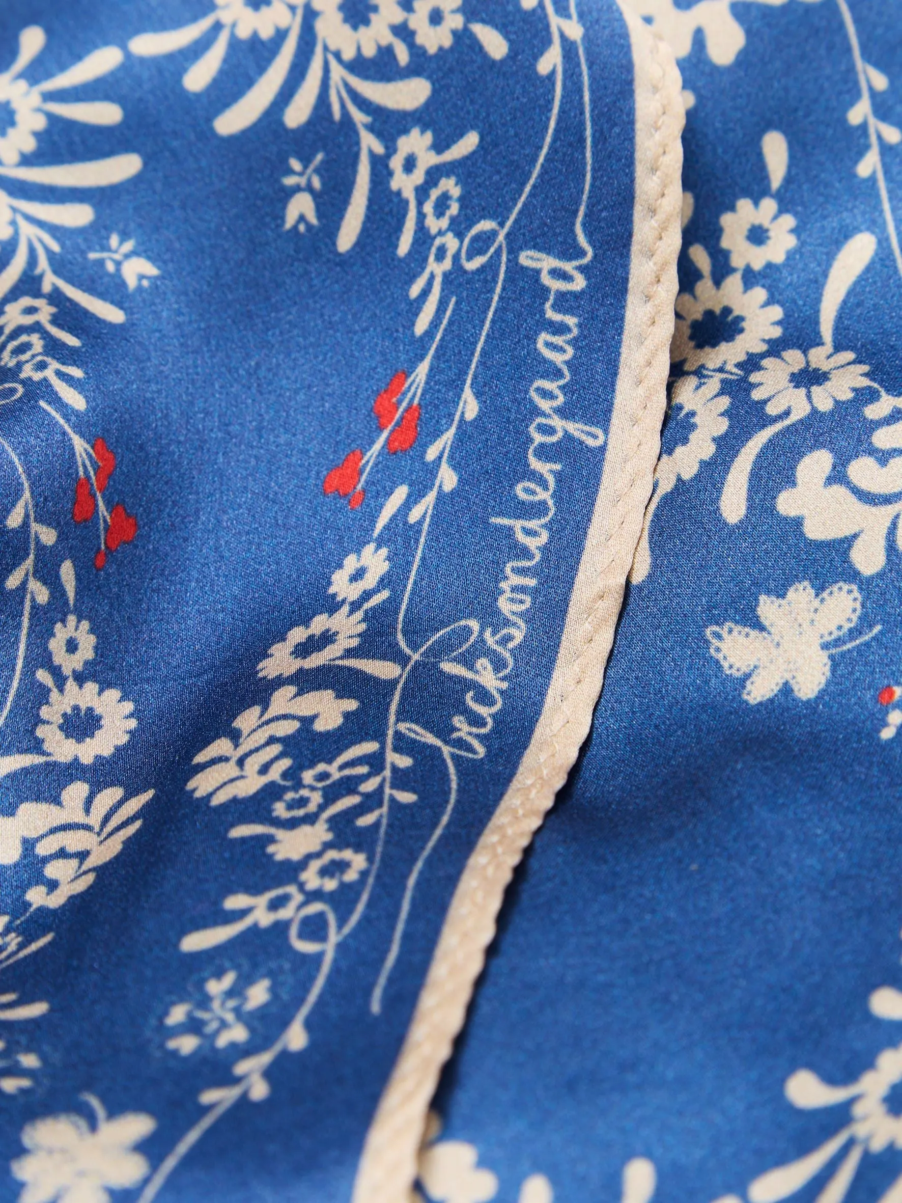Myrtle Diamond Scarf - Bleach Denim