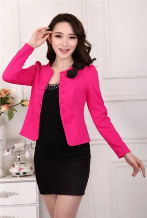OL style slim female coat short woman clothes jackets suits coat women plus size