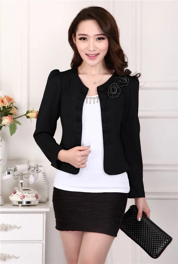 OL style slim female coat short woman clothes jackets suits coat women plus size