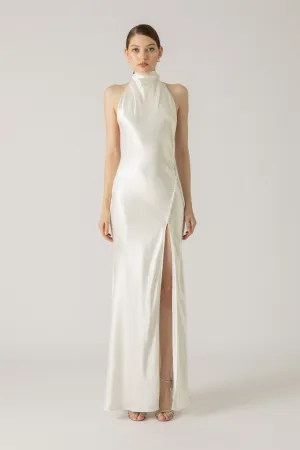 Penelope Backless Satin Gown