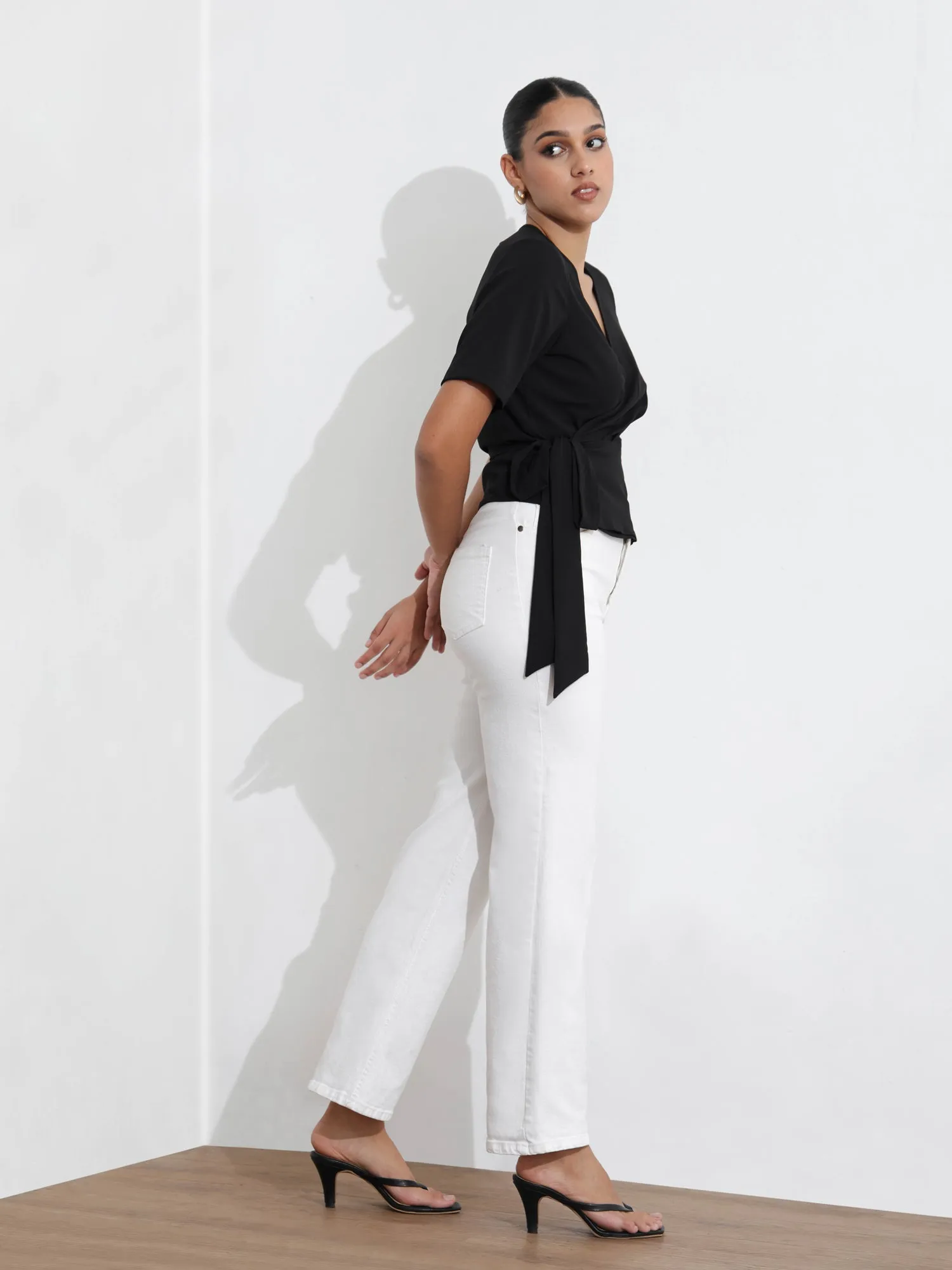 Peplum Wrap Top