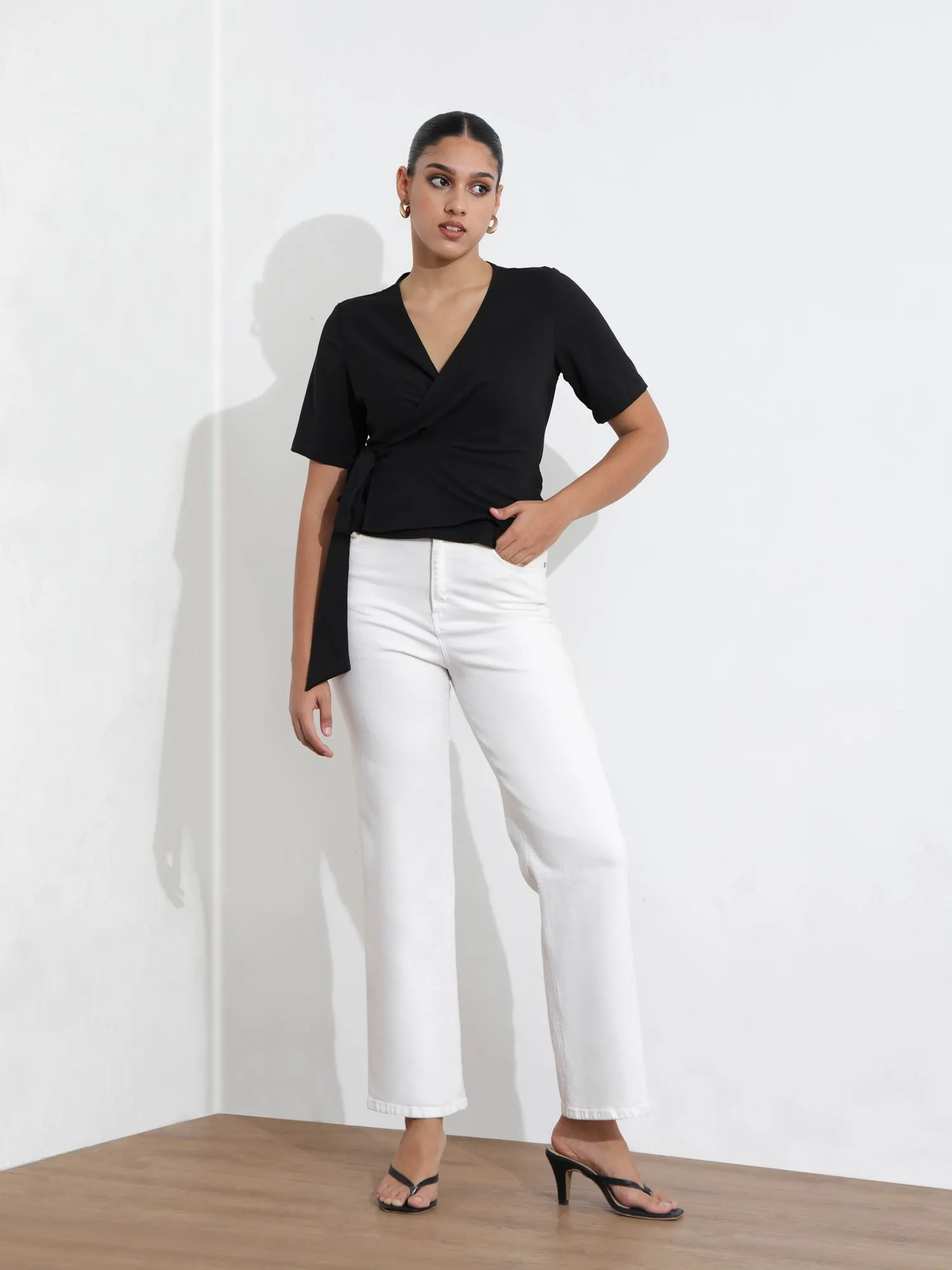 Peplum Wrap Top