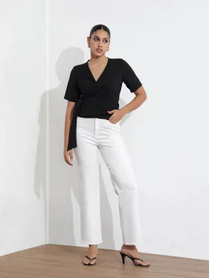 Peplum Wrap Top