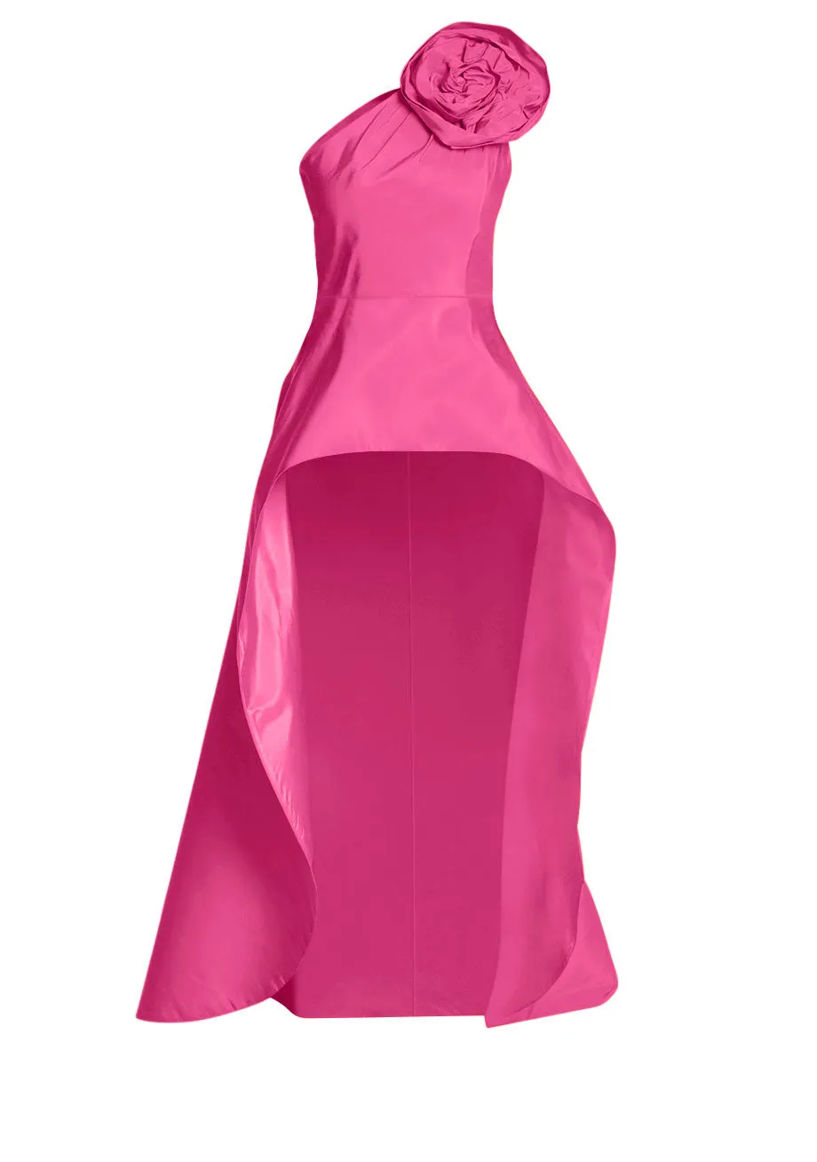 Phoebe Silk Faille Cape Top