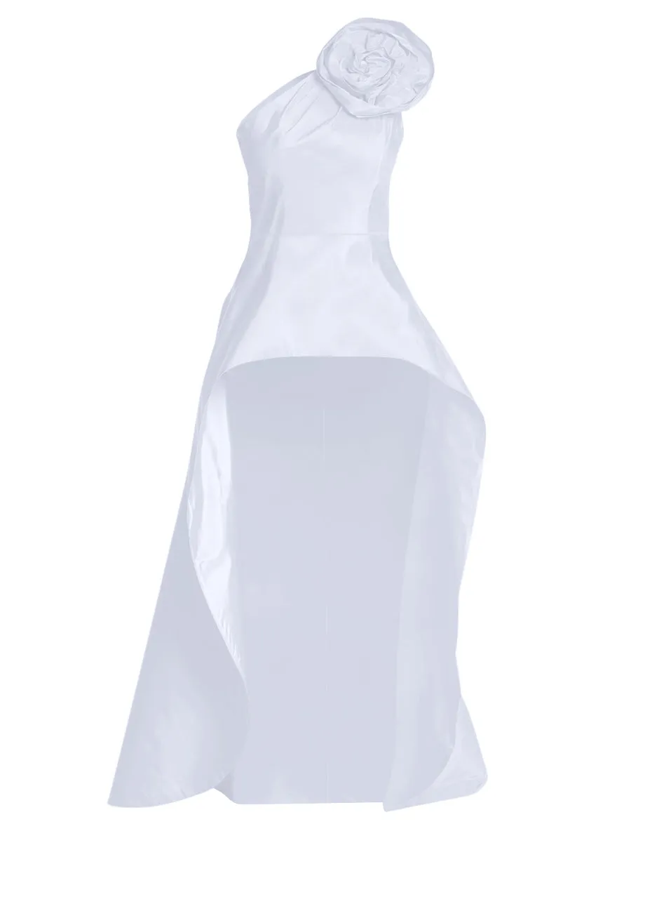 Phoebe Silk Faille Cape Top