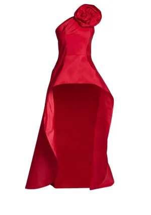 Phoebe Silk Faille Cape Top
