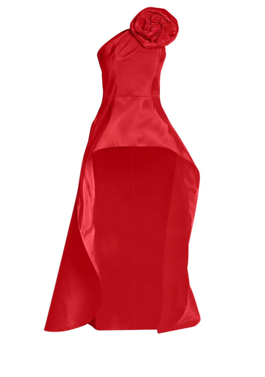 Phoebe Silk Faille Cape Top