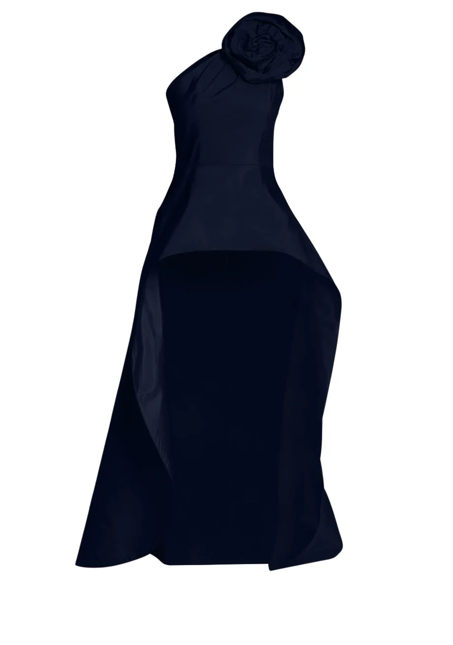 Phoebe Silk Faille Cape Top